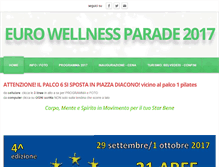Tablet Screenshot of eurowellnessparade.com